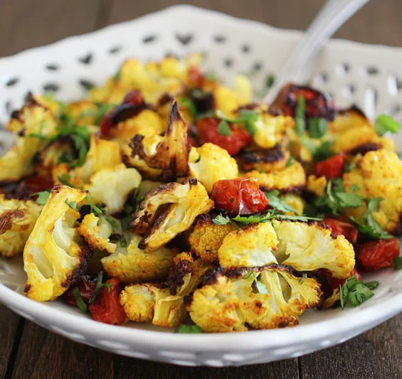 Turmeric Roasted Cauliflower