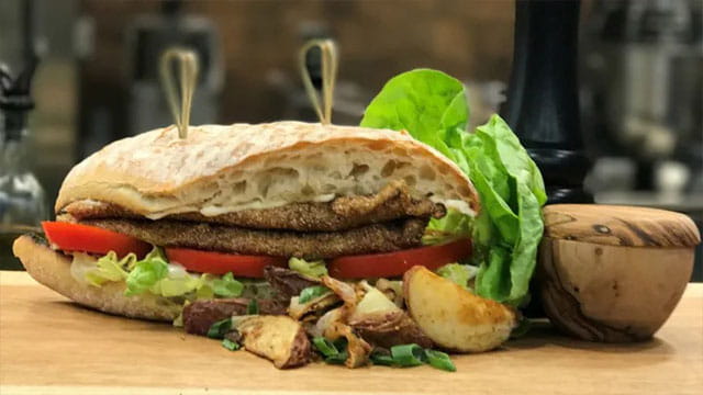 Old Bay and Cornmeal Crusted Tilapia Sandwich