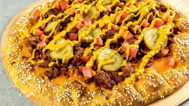 All-American Bacon Cheeseburger Pizza All-American Bacon Cheeseburger Pizza