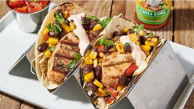Cholula® Fish Tacos With Black Bean & Corn Salsa