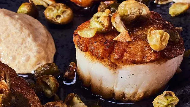 Yuzu Kosho Scallops with Miso Foam yuzu kosho scallops with miso foam