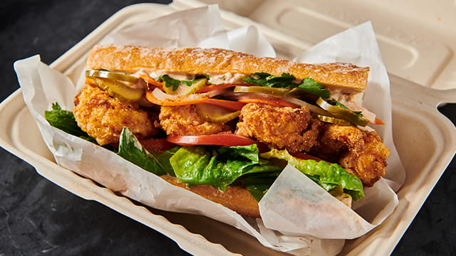 Vietnamese Cajun "Banh Boy" Sandwich