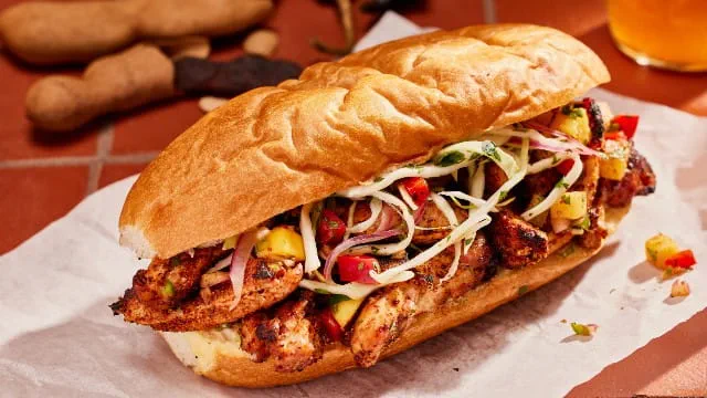 Tamarind & Pasilla Chile Chicken Torta Tamarind & Pasilla Chile Chicken Torta