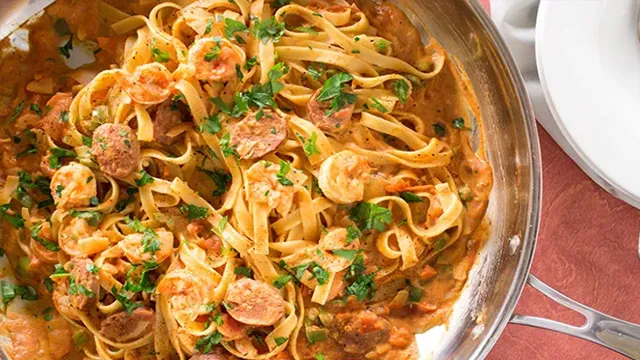 Creamy Cajun Shrimp & Andouille Pasta Creamy Cajun Shrimp & Andouille Pasta