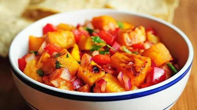 Smoked Paprika Grilled Tequila Lime Fruit Salsa