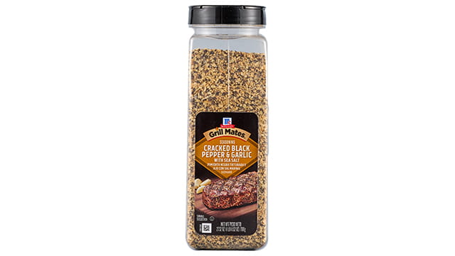 Grill Mates® Cracked Black Pepper & Garlic with Sea Salt