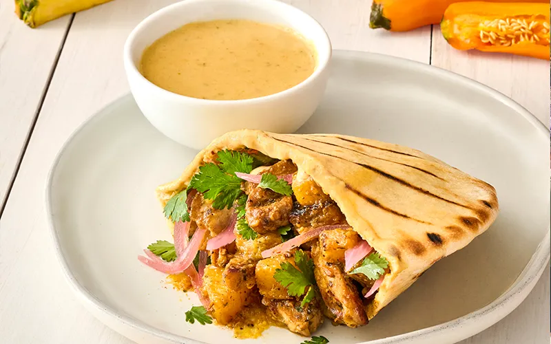 Unlock A World of Flavor! Pineapple Chicken Shawarma
