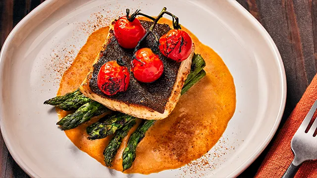 Blackened Halibut with Smoky Cream Sauce Blackened Halibut with Smoky Cream Sauce