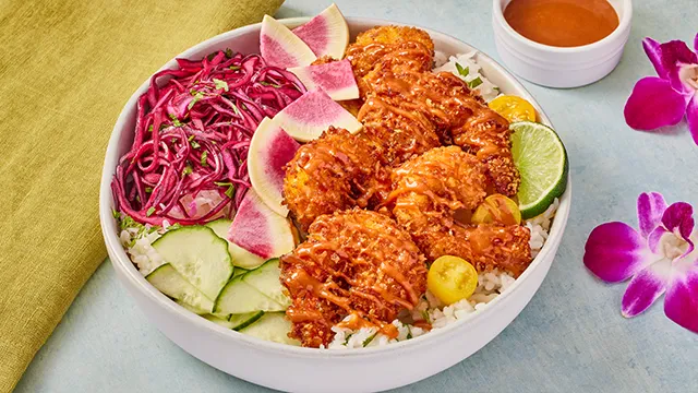 Guava Coconut Shrimp Bowl Guava Coconut Shrimp Bowl