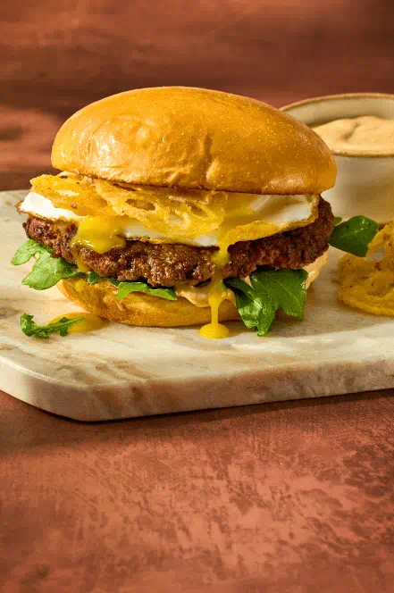 Five Spice Lotus Crunch Burger