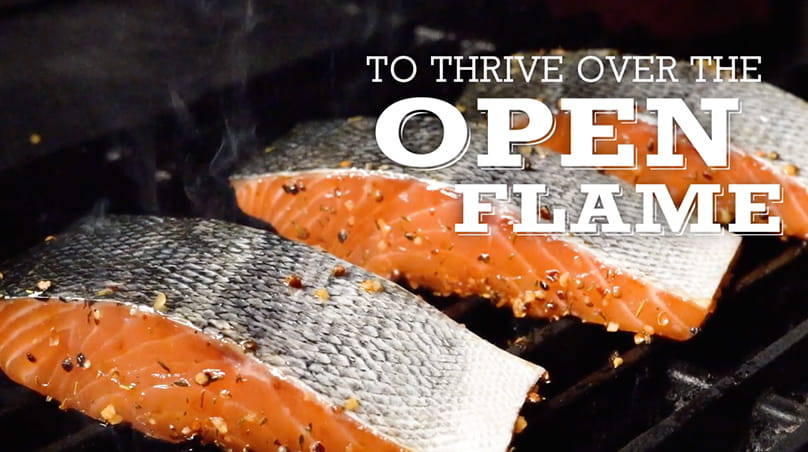 Grilled Salmon with Bourbon BBQ Glaze