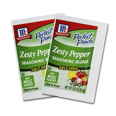 McCormick Culinary Perfect Pinch Zesty Pepper Salt-Free Seasoning Blend Packets