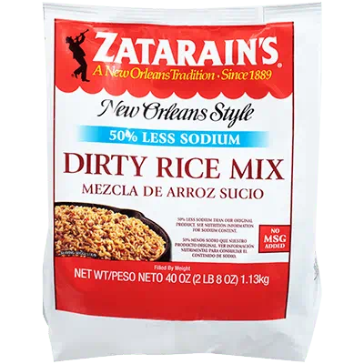 Zatarains Dirty Rice Mix Reduced Sodium