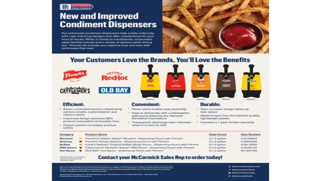 Condiment Dispensers Condiment Dispensers