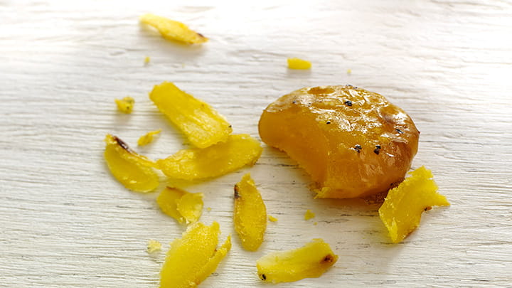 Beet Carpaccio with Rosemary Cured Egg Yolk