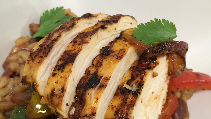 Chipotle Chicken Fajita Rice Bowl