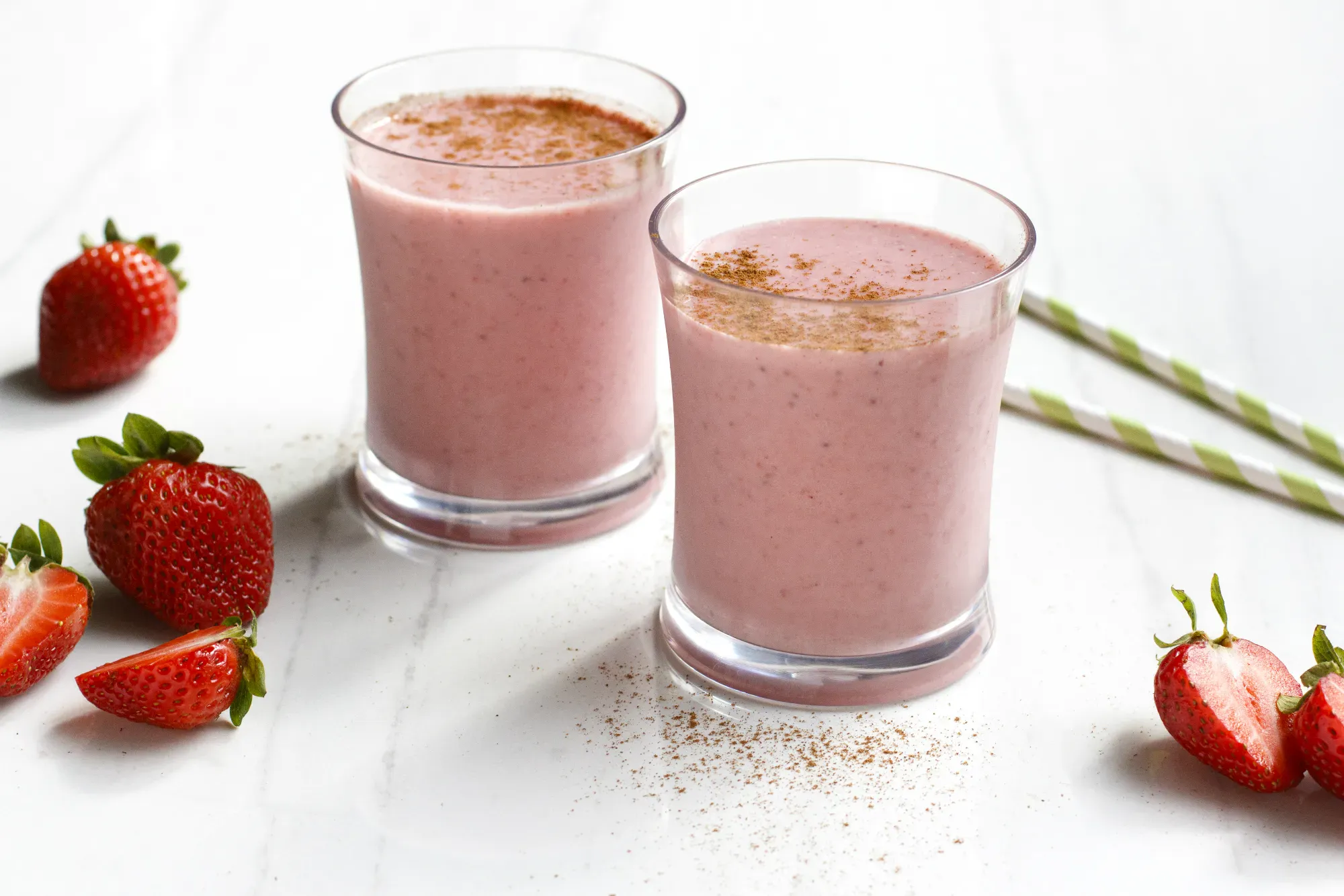 Strawberry Coconut Milk Smoothie