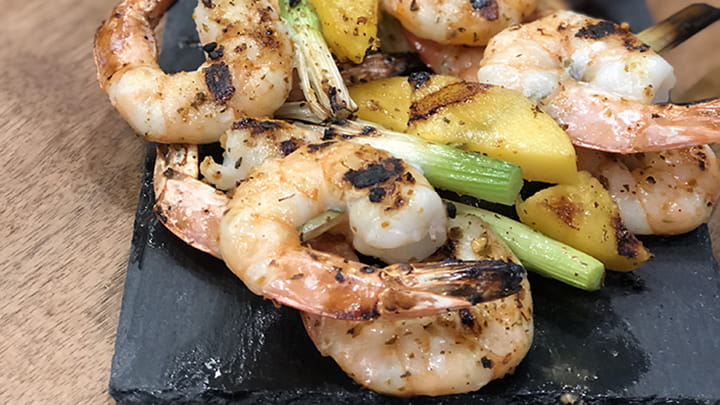 Tropics Glazed Shrimp Kabobs