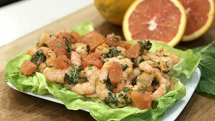 Grapefruit and Shrimp Salad