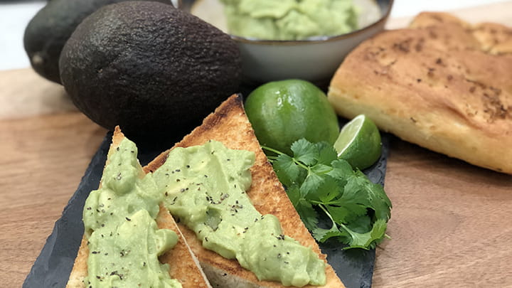 Grilled Jalapeno Focaccia and Avocado Toast