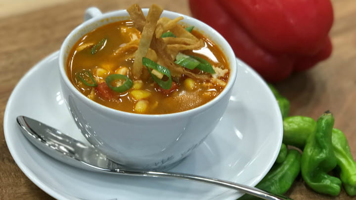 Mango Habanero Chicken Tortilla Soup
