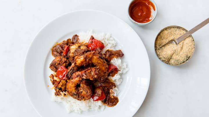 Mozambique Chicken and Shrimp Curry