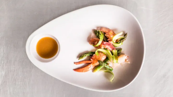 OLD BAY Spiced Lobster and Asparagus