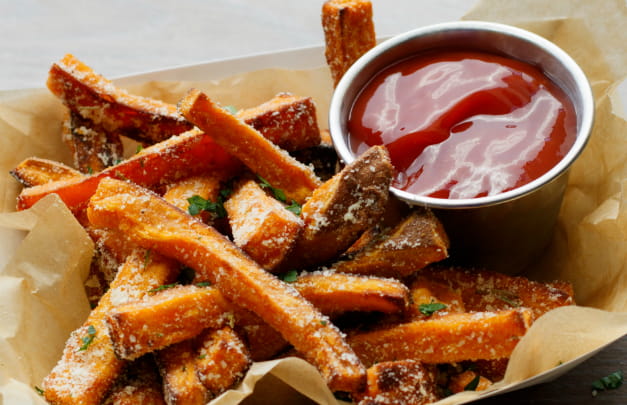 Parmesan Rosemary Sweet Potato Fries