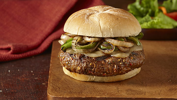 Philly Style Cheesesteak Burger