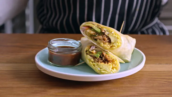 Ranchero Pork Breakfast Burritos