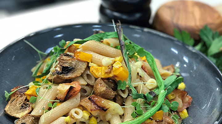 Roasted Fall Vegetable Pasta Salad