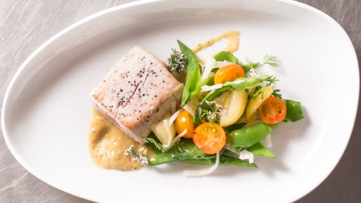 Seared Monchong with Green Curry Chutney