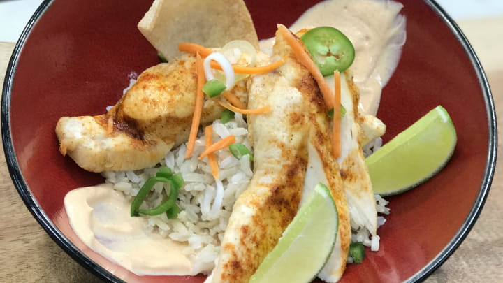 Sriracha Chicken Rice Bowl