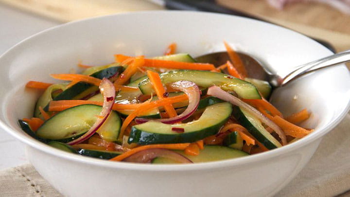 Sriracha Cucumber Salad