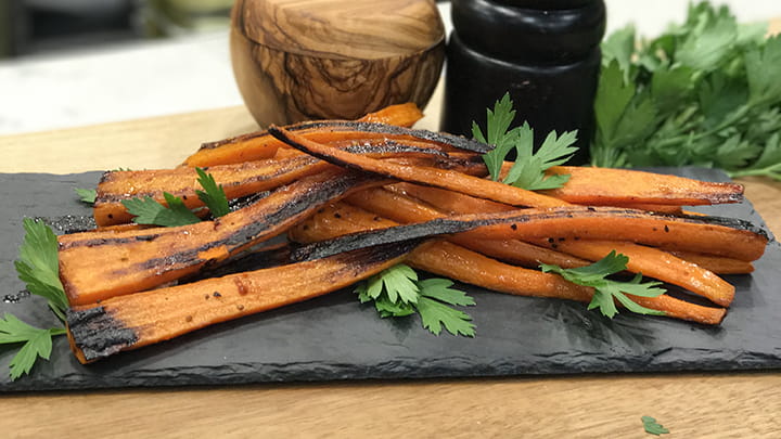 Sticky Sweet Burnt Carrots