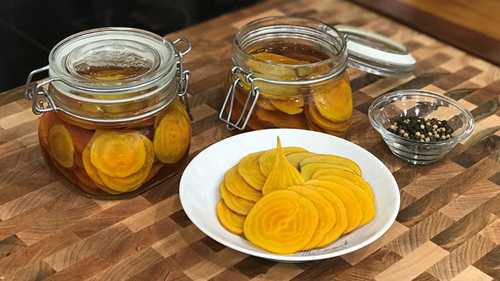 Vanilla Pickled Beets