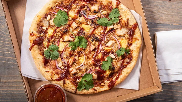 Asian BBQ Chicken Pizza