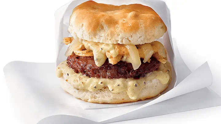 Sausage Biscuit with Country Mustard Gravy