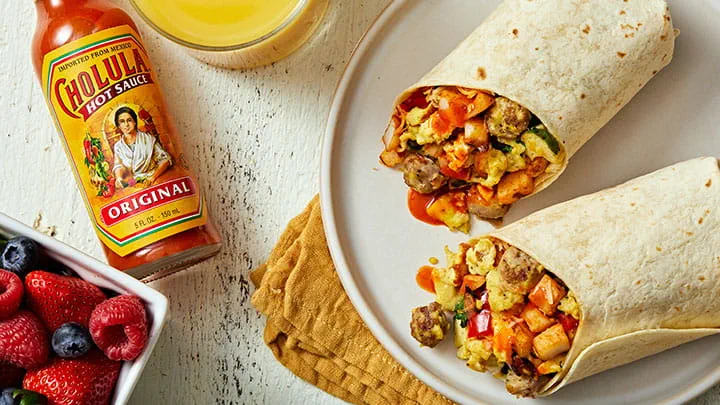 Cholula Steak Egg Breakfast Burrito
