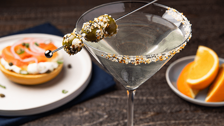 Everything Bagel Dirty Martini