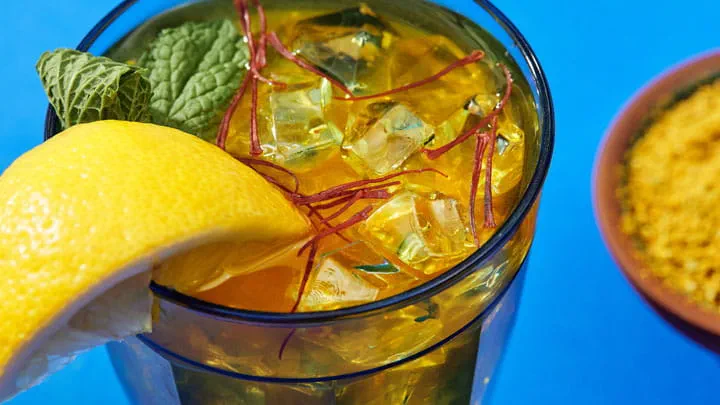 Cooling Saffron Honey Tea