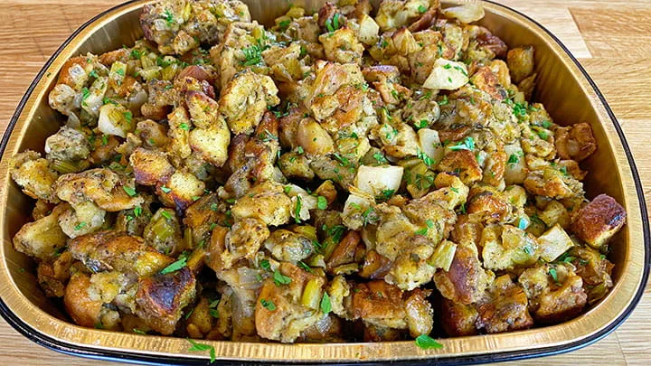 Apple Sage Thanksgiving Stuffing