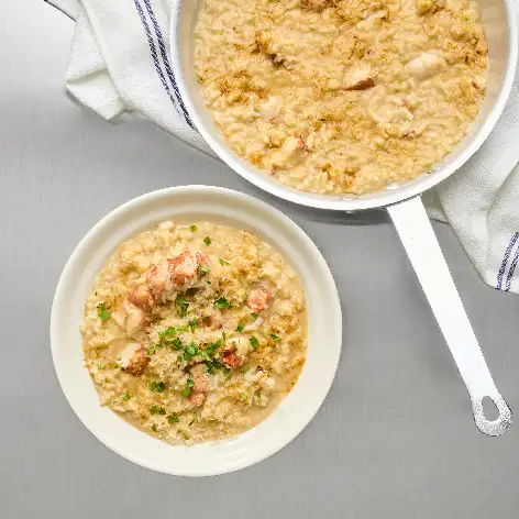 Old Bay Brown Butter Lobster Risotto