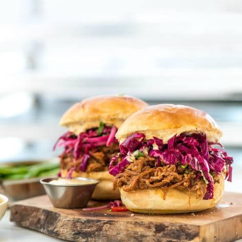 BBQ Pulled Pork Sandwich with Cumin Aioli