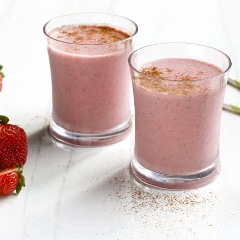 Strawberry Coconut Milk Smoothie