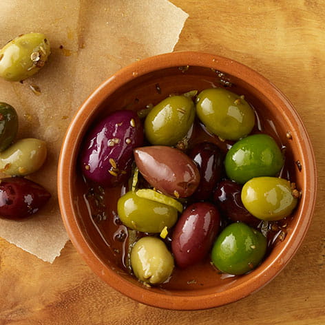 Cumin and Coriander Marinated Olives