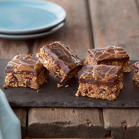 Dark Chocolate and Cranberry Amaranth Bars