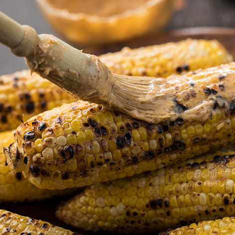 Grilled Smokehouse Maple Chipotle Buttered Corn