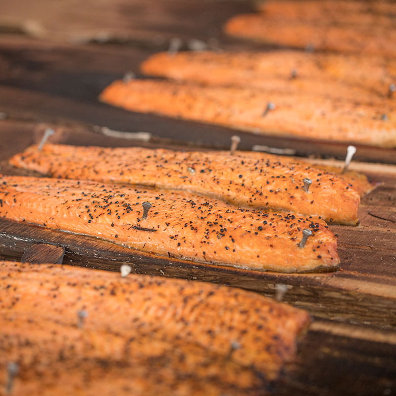 Grilled Salmon with Bourbon BBQ Glaze