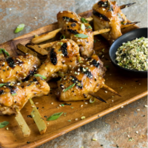 Spicy Japanese Izakaya Style Grilled Wings
